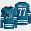 San Jose Sharks Markus Nutivaara 77 Teal Primegreen 2022-23 Home Jersey - Robokeg