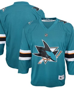 San Jose Sharks Preschool Home Replica Jersey - Teal Nhl - Robokeg