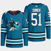 San Jose Sharks Radim Simek 51 Teal Primegreen 2022-23 Home Jersey - Robokeg