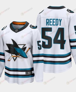 San Jose Sharks Scott Reedy 54 2022-23 Away White Jersey The Evolve - Robokeg