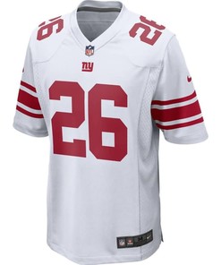Saquon Barkley New York Giants 2018 Nfl Draft Pick Game Jersey - White - Robokeg