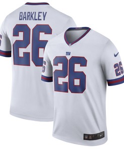 Saquon Barkley New York Giants Color Rush Legend Jersey White Nfl - Robokeg