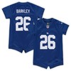 Saquon Barkley New York Giants Nike Infant Romper Jersey - Royal - Robokeg
