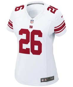 Saquon Barkley New York Giants Womens 2018 Nfl Draft Pick Game Jersey - White - Robokeg