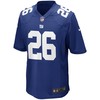 Saquon Barkley New York Giants Youth 2018 Nfl Draft Pick Game Jersey - Royal - Robokeg