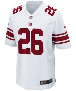 Saquon Barkley New York Giants Youth 2018 Nfl Draft Pick Game Jersey - White - Robokeg