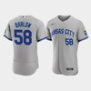 Scott Barlow 58 Kansas City Royals Men's 2022-23 Road Jersey - Gray Jersey - Robokeg