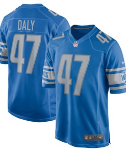Scott Daly Detroit Lions Game Jersey - Blue Nfl - Robokeg