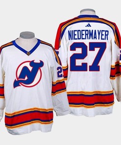 Scott Niedermayer 27 New Jersey Devils 2022-23 Reverse Retro 2.0 White Jersey - Robokeg