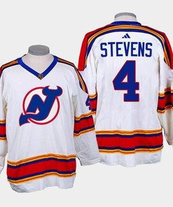 Scott Stevens 4 New Jersey Devils 2022-23 Reverse Retro 2.0 White Jersey - Robokeg