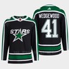 Scott Wedgewood 41 Reverse Retro 2.0 2022 Dallas Stars Black Jersey Pro Primegreen - Robokeg