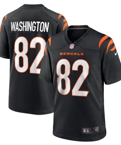 Scotty Washington Cincinnati Bengals Player Game Jersey - Black Nfl - Robokeg