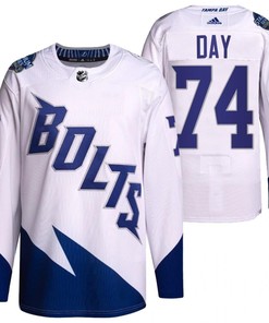 Sean Day 2022 Stadium Series Lightning 74 White Primegreen Jersey Jersey - Robokeg