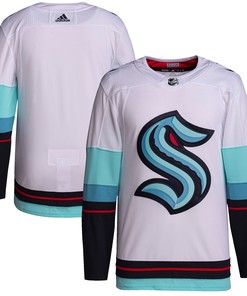 Seattle Kraken Adidas Away Primegreen Authentic Jersey White Nhl - Robokeg