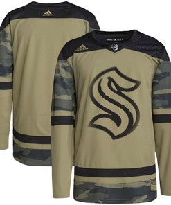 Seattle Kraken Adidas Military Appreciation Team Authentic Practice Jersey - Camo Nhl - Robokeg