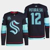 Seattle Kraken Andrew Poturalski 12 Navy Home Primegreen Jersey 2022-23 - Robokeg