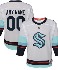 Seattle Kraken Away Replica Custom Jersey - White Custom Jerseys Nhl - Robokeg
