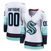 Seattle Kraken Fanatics Branded Womens Away Breakaway Custom Jersey - White Custom Jerseys Nhl - Robokeg