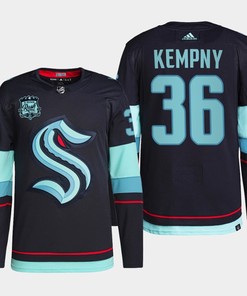 Seattle Kraken Michal Kempny 36 Navy Home Primegreen Jersey 2022-23 - Robokeg