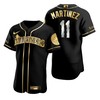 Seattle Mariners #11 Brandedgar Martinez Mlb Golden Brandedition Black Jersey Gift For Mariners Fans - Robokeg