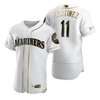 Seattle Mariners #11 Brandedgar Martinez Mlb Golden Brandedition White Jersey Gift For Mariners Fans - Robokeg