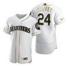 Seattle Mariners #24 Ken Griffey Jr. Mlb Golden Brandedition White Jersey Gift For Mariners Fans - Robokeg