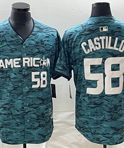 Seattle Mariners #58 Luis Castillo Jersey - Robokeg