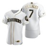 Seattle Mariners #7 Marco Gonzales Mlb Golden Brandedition White Jersey Gift For Mariners Fans - Robokeg