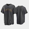 Seattle Mariners Custom 00 2022-23 All-Star Game AL Charcoal Jersey - Robokeg