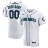 Seattle Mariners Home Authentic Custom Jersey - White Custom Jerseys Mlb - Robokeg