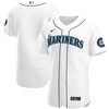 Seattle Mariners Home Authentic Team Jersey - White Mlb - Robokeg