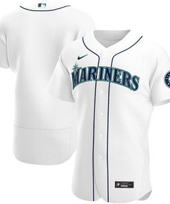 Seattle Mariners Home Authentic Team Jersey - White Mlb - Robokeg