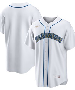Seattle Mariners Home Cooperstown Collection Team Jersey - White Mlb Ver 1 - Robokeg