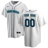 Seattle Mariners Home Replica Custom Jersey - White Custom Jerseys Mlb - Robokeg