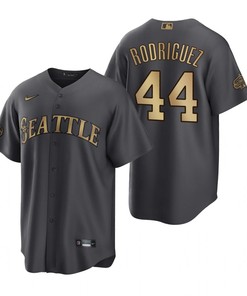 Seattle Mariners Julio Rodriguez Charcoal 2022-23 All-Star Game Jersey - Robokeg