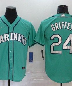 Seattle Mariners Ken Griffey Jr #24 2020 Mlb Turquoise Jersey - Robokeg