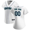 Seattle Mariners Womens Home Replica Custom Jersey - White Custom Jerseys Mlb Ver 1 - Robokeg