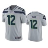 Seattle Seahawks 12th Fan Gray 100th Season Vapor Limited Jersey - Robokeg