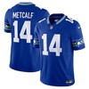 Seattle Seahawks #14 Dk Metcalf Throwback Vapor Fuse Limited Jersey - Royal - Robokeg
