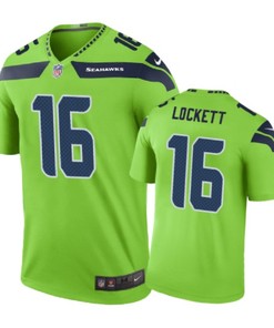 Seattle Seahawks #16 Tyler Lockett Nike Color Rush Green Jersey - Robokeg