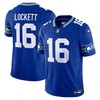 Seattle Seahawks #16 Tyler Lockett Throwback Vapor Fuse Limited Jersey - Royal - Robokeg