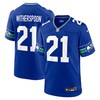 Seattle Seahawks #21 Devon Witherspoon Throwback Player Game Jersey - Royal - Robokeg