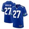 Seattle Seahawks #27 Tariq Woolen Throwback Player Game Jersey - Royal - Robokeg