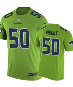 Seattle Seahawks #50 K. J. Wright Nike Color Rush Green Jersey - Robokeg