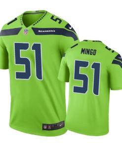 Seattle Seahawks #51 Barkevious Mingo Nike Color Rush Green Jersey - Robokeg