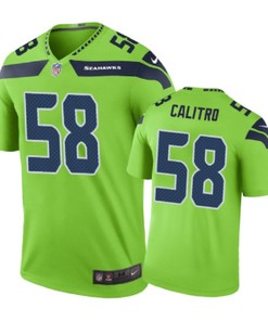Seattle Seahawks #58 Austin Calitro Nike Color Rush Green Jersey - Robokeg