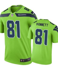 Seattle Seahawks #81 Nick Vannett Nike Color Rush Green Jersey - Robokeg