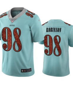 Seattle Seahawks Alton Robinson Light Blue City Edition Vapor Limited Jersey - Robokeg
