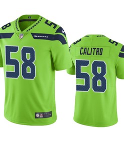 Seattle Seahawks Austin Calitro Green Nike Color Rush Limited Jersey - Robokeg