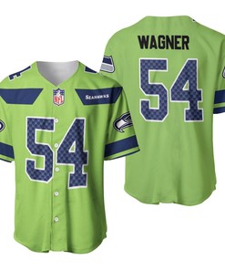 Seattle Seahawks Bobby Wagner #54 Nfl American Football Green Color Rush Legend 3d Designed Allover Gift For Seahawks Fans Baseball Jersey - Robokeg